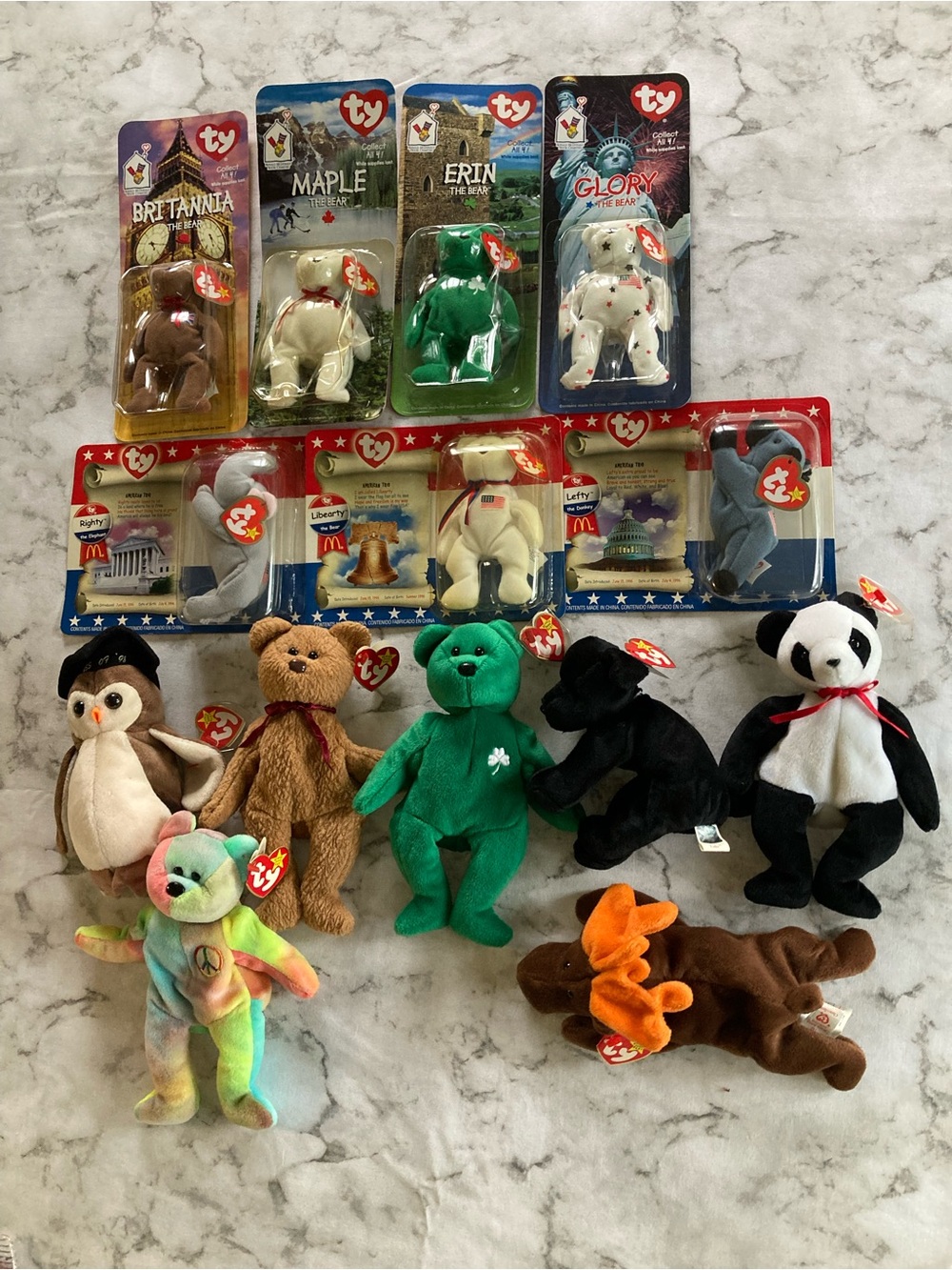 Ty Beanie Buddies Plush Toy Collection - Multicolor assortment all have tags on